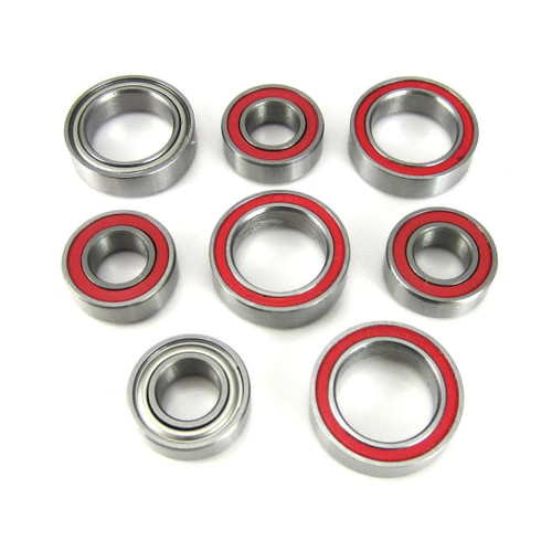 TRB RC Hub Carrier Bearings 6x12x4mm - 10x15x4mm RED, Losi TEN-SCTE, MT, SCBE