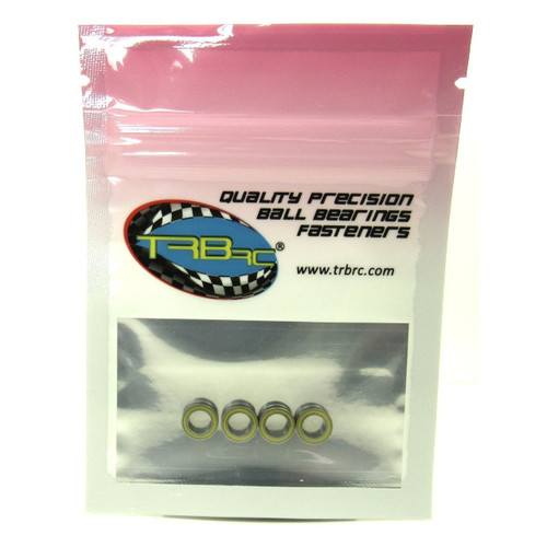 TRB RC 5x8x2.5mm Precision Ball Bearings ABEC 3 Rubber Sealed YEL (4)