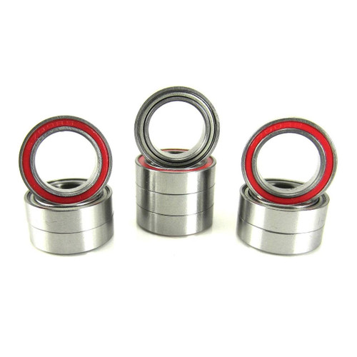 TRB RC 10x15x4mm Precision Ball Bearings ABEC 3 Hybrid Seals RED (10)