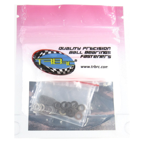 TRB RC M3x6mm Dia. Steel Shim Pack 10ea 0.1, 0.2, 0.3, 0.5mm Width