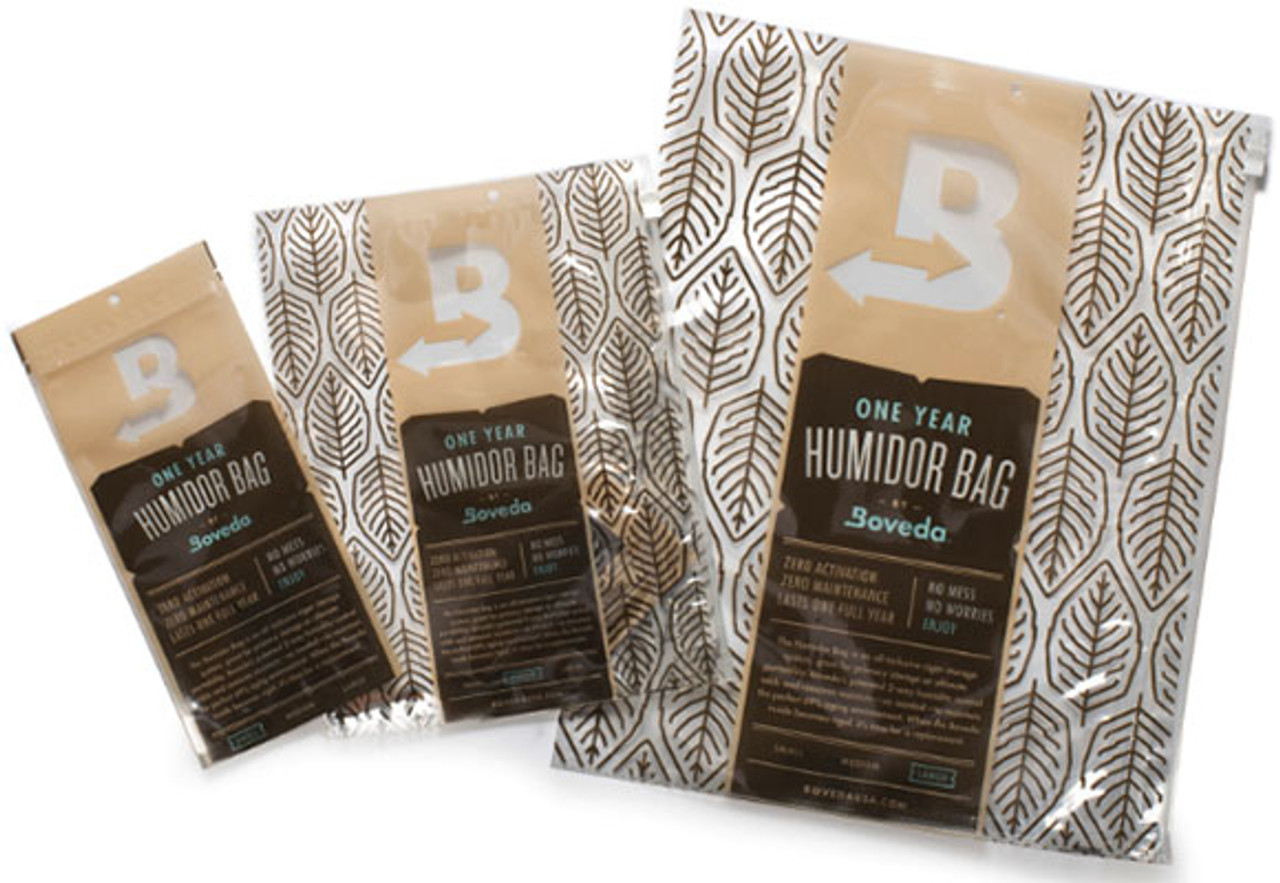 Boveda 2-Way Humidity Resealable Humidor Bag – Preloaded 69% RH Pack -  Large | eBay