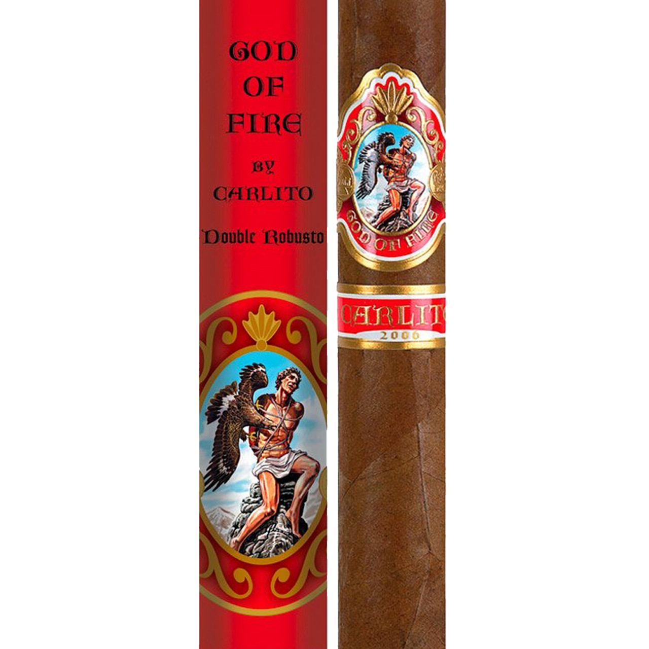 God of Fire Carlito Double Robusto Tubo