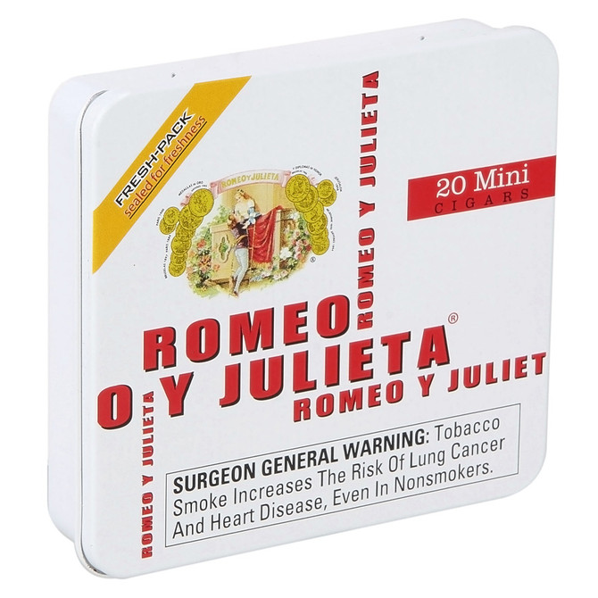Romeo y Julieta Mini White Cigarillos Tin