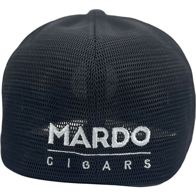 Black and Grey Hat Round Logo Fitted Mardo's hat