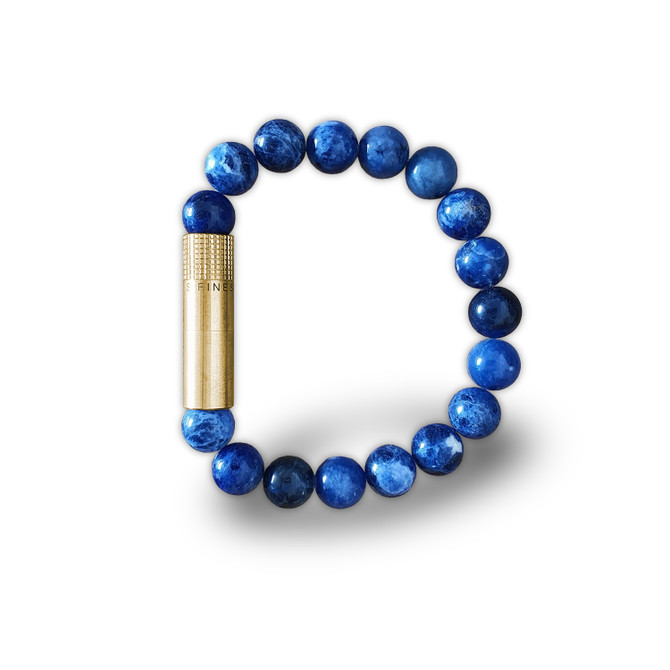 Les Fines Lames-Solo Brass Sodalite Punch Bracelet
mardocigars.com