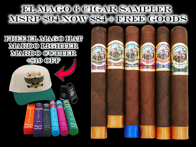 Shop El Mago 6 Cigar Sampler with FREE Goodies