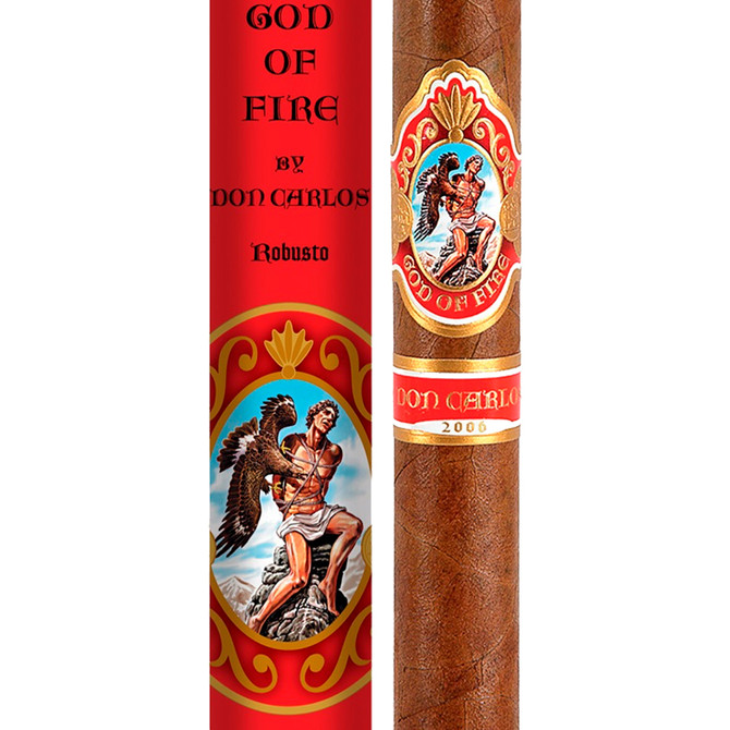 God of Fire Don Carlos Robusto Tubo Single