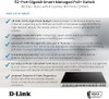 D-Link 52-Port Gigabit Smart Managed PoE+ Switch | 48 PoE+ Ports (370W) + 4 Combo SFP Ports| L2+ |VLANs |Web Managed |Surveillance Mode | Rackmount | NDAA Compliant-DGS-1210-52MP