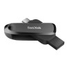 SanDisk Dual Drive USB Type-C, 32GB, USB3.2 Gen 1 Type C/Type A, Swivel Design, Black