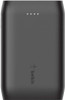 BELKIN BOOST↑CHARGE™ 3-Port Power Bank 10K + USB-A to USB-C Cable 15W USB-C, DUAL 12WX2 USB-A BLACK