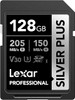 LSDSIPL128G-BNNN5 Lexar 128GB SDXC Silver Plus UHS-1 V30 Memory Card, 843367134137- 1250