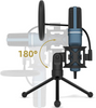 USB Microphone, TONOR Computer Condenser PC Gaming Mic with Tripod Stand & Pop Filter for Streaming, Podcasting, Vocal Recording, Compatible with iMac Laptop Desktop Windows Computer, TC-777