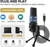 USB Microphone, TONOR Computer Condenser PC Gaming Mic with Tripod Stand & Pop Filter for Streaming, Podcasting, Vocal Recording, Compatible with iMac Laptop Desktop Windows Computer, TC-777