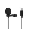 JH-042 1.5M USB Type C LAVALIER Microphone Mobile Phone  Recording Monitor Microphone Type-C Mic Only for Android Phone