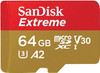 SanDisk 64GB Micro SDXC Extreme Memory Card   170mb/s rEAD 80mb/S wRITE 4K UHD -SDSQXAH-064G-GN6MN