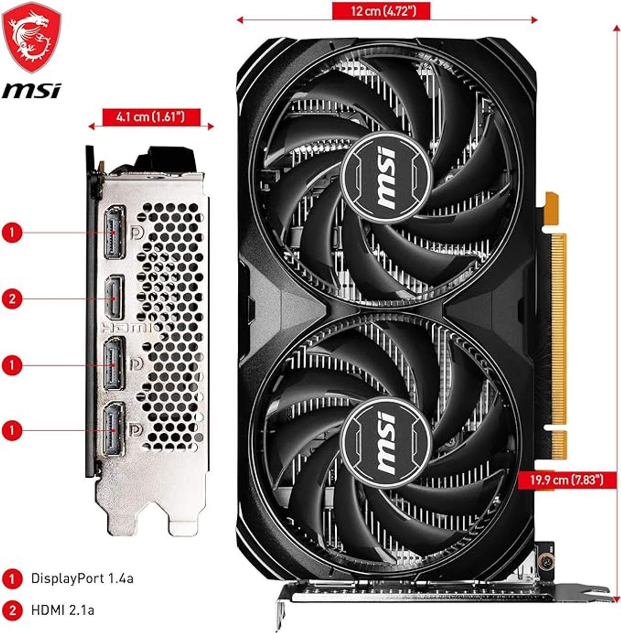  MSI Gaming GeForce RTX 4060 Ti 8GB GDRR6 128-Bit HDMI/DP Nvlink  TORX Fan 4.0 Ada Lovelace Architecture Graphics Card (RTX 4060 Ti Gaming X  Trio 8G) : Electronics