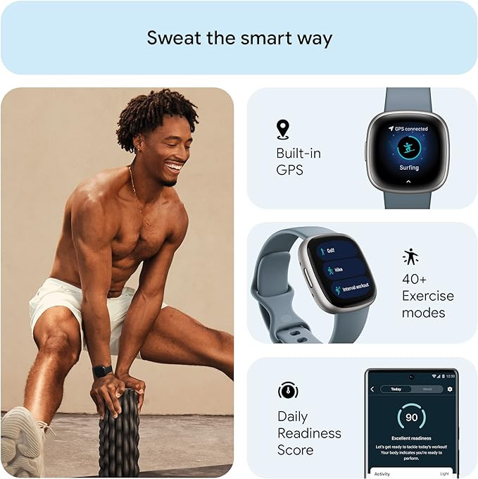 Fitbit Versa Fitness Smartwatch with Daily Readiness, GPS, 24/7