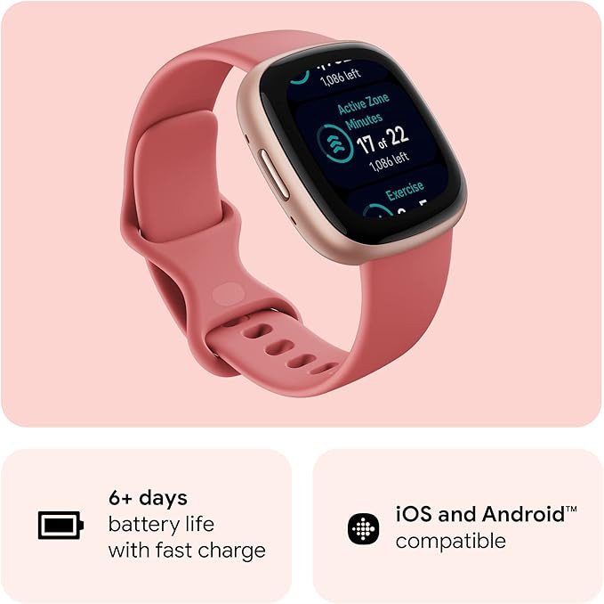Fitbit Versa Fitness Smartwatch with Daily Readiness, GPS, 24/7