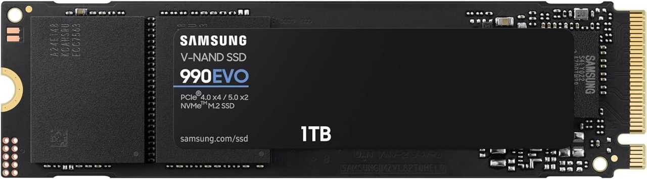 SAMSUNG 990 EVO SSD 1TB, PCIe Gen 4x4, Gen 5x2 2280 NVMe Internal Solid State Drive, Speeds Up to 5,000MB/s, Upgrade Storage for PC Computer,