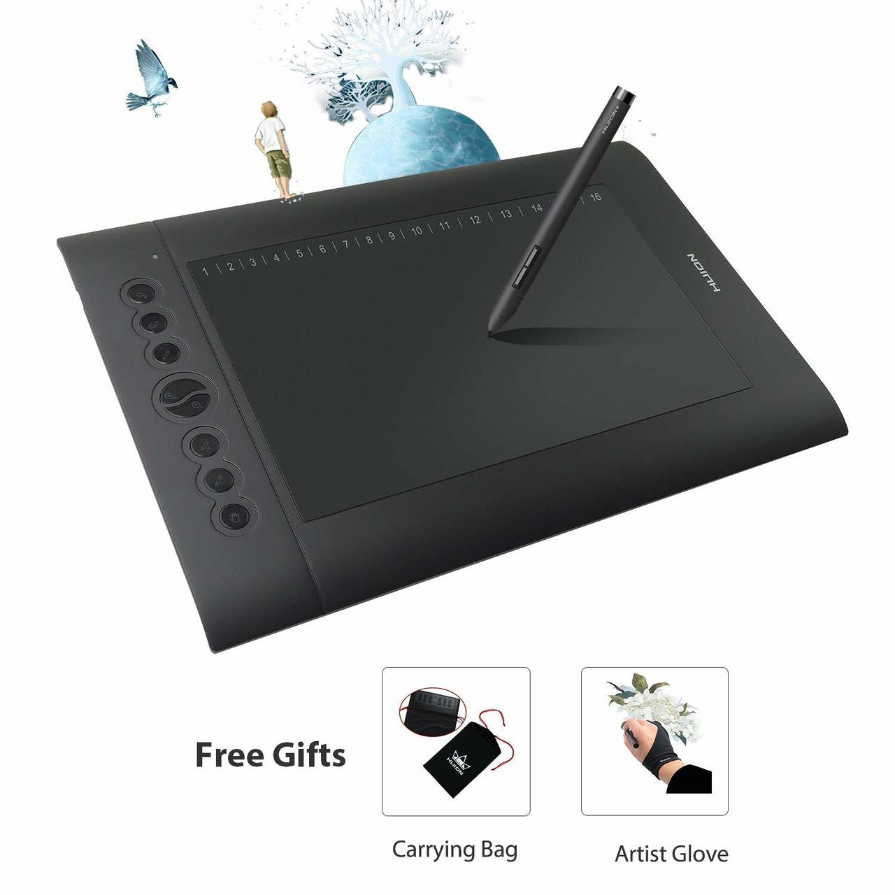 huion h610 pro best free drawing software