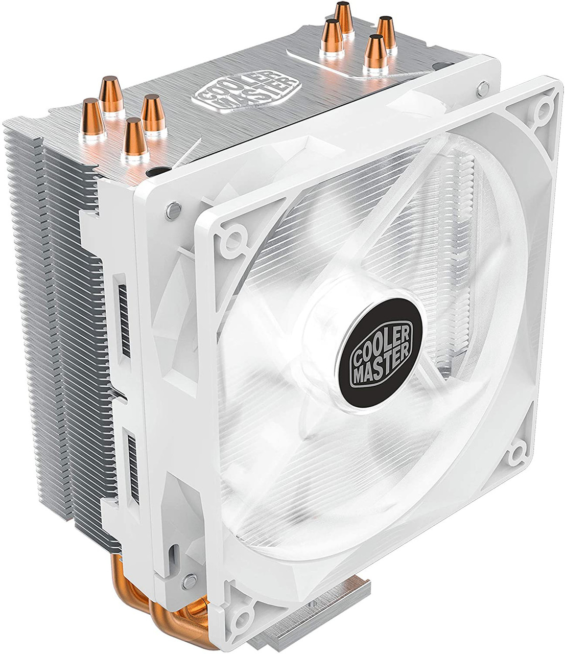 Cooler Master Hyper 212 LED Turbo ARGB CPU Air Cooler - Jet Black Aluminium  Finish, 4 Continuous Direct Contact Heat Pipes with Fins, Dual SickleFlow