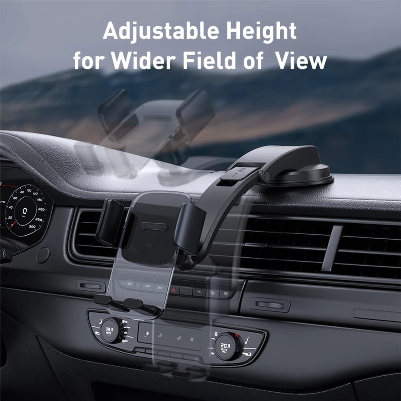 Baseus Car Clamp Phone Holder Air Vent Center Console Mount For Car  Interior Accessories Car Mobile