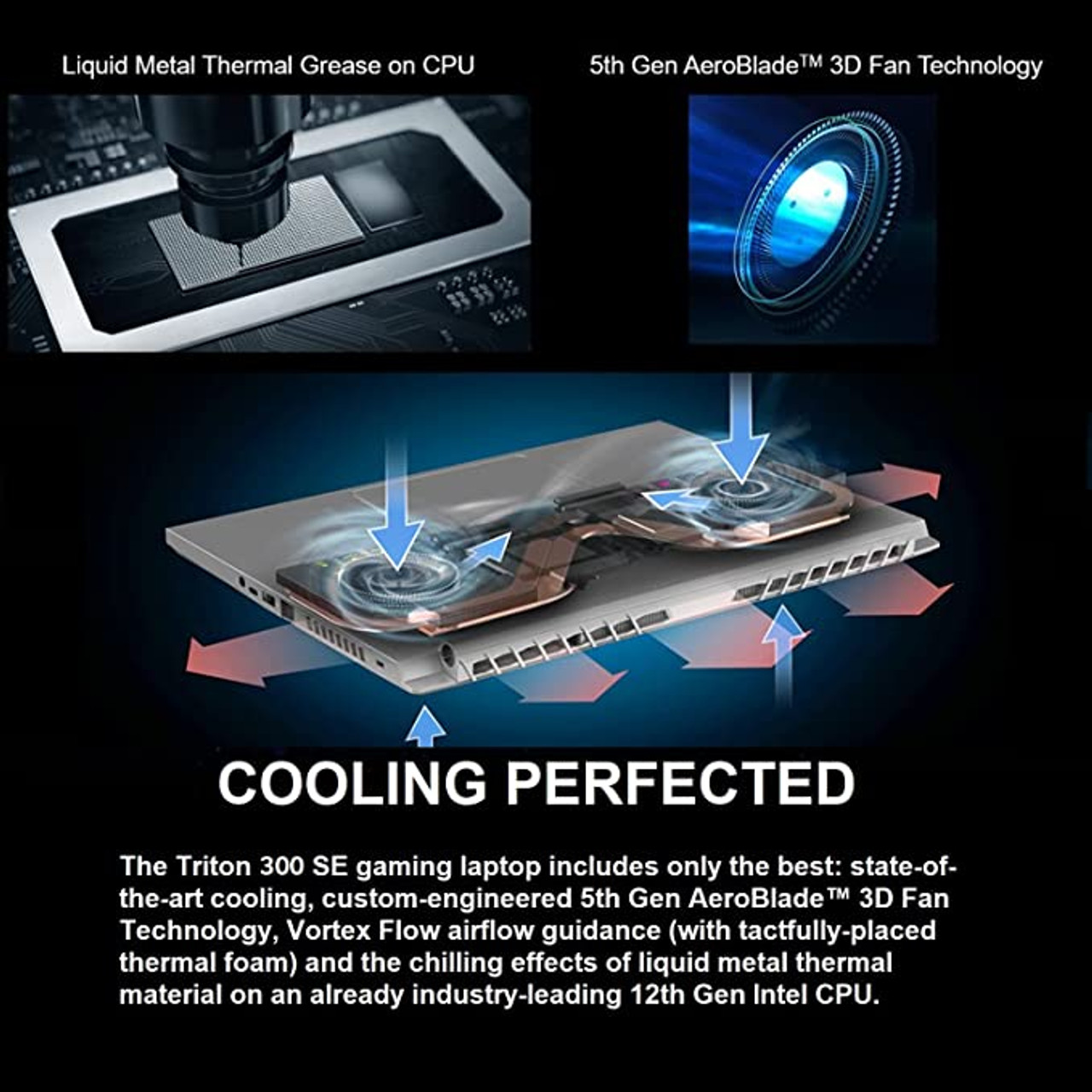 Acer Predator Triton 500 SE Gaming/Creator Laptop | 12th Gen Intel  i7-12700H | GeForce