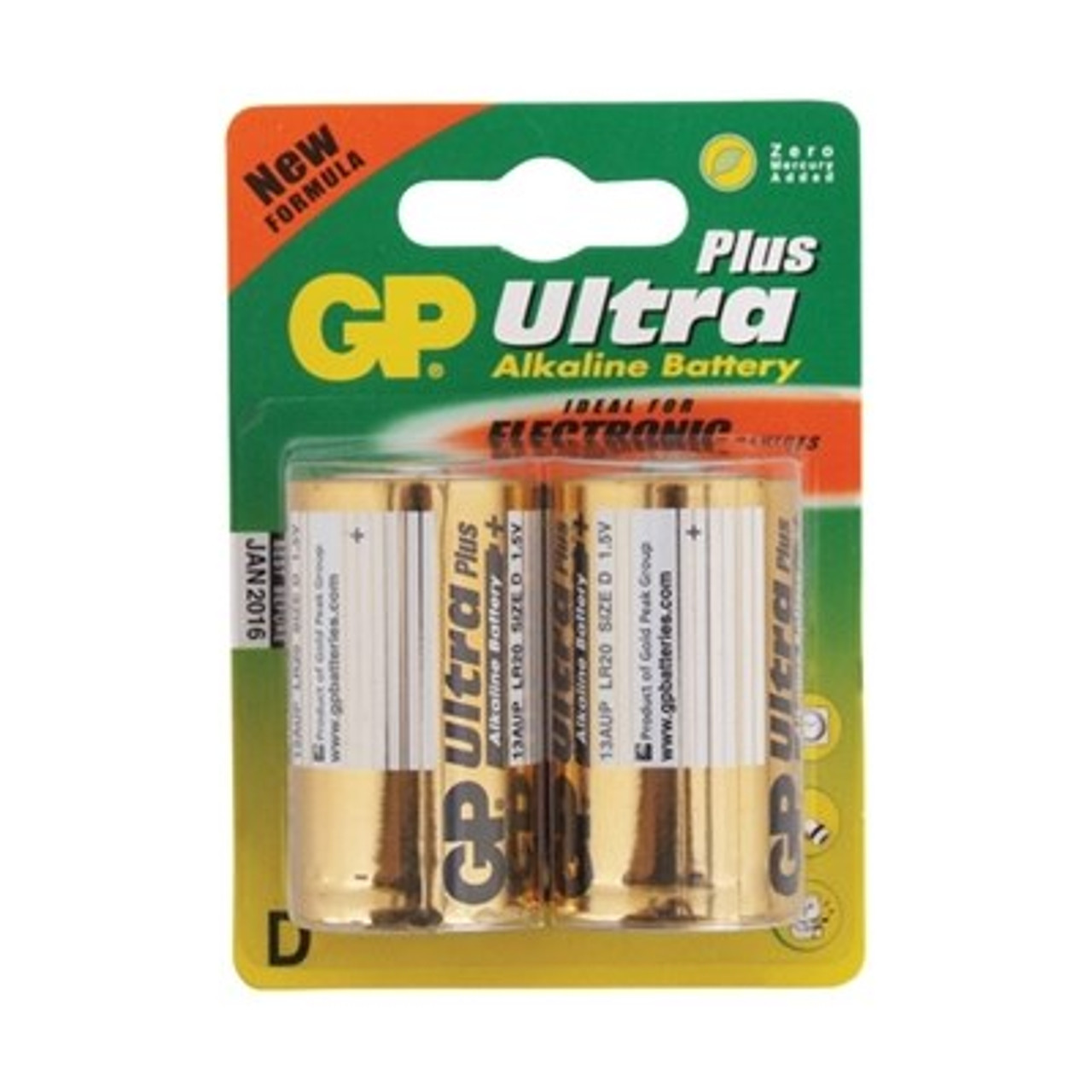 Ultra Alkaline D - 2 Batterien - GP Batteries