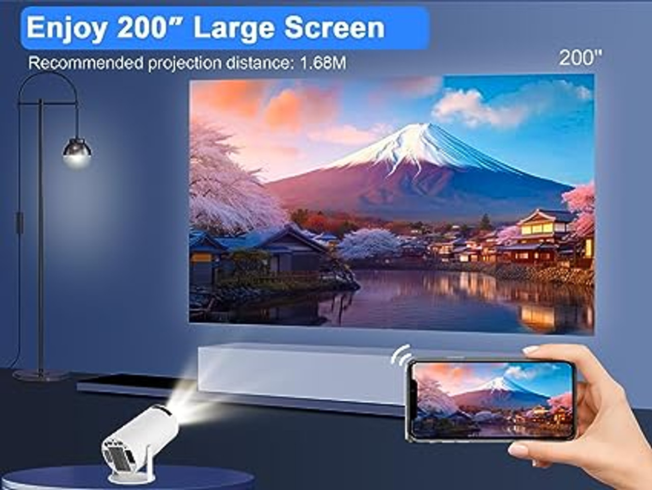 MovieZo Smart Projector - Luxuxi