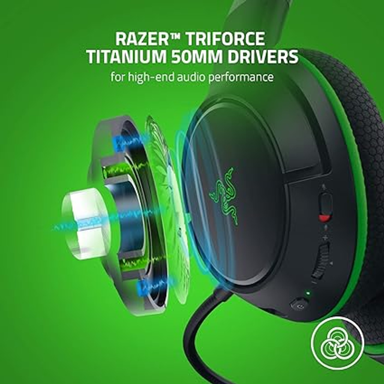 Razer Kaira X Wired Headset for Xbox Series X|S, Xbox One, PC, Mac & Mobile  Devices: TriForce 50mm Drivers - HyperClear Cardioid Mic - Flowknit Memory