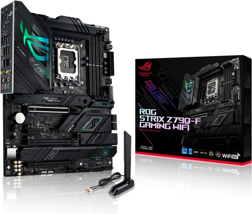 ASUS ROG Strix Z790-F Gaming WiFi 6E LGA 1700(Intel 14th&13th &12th Gen) ATX gaming motherboard(16 + 1 power stages,DDR5,four M.2 slots, PCIe 5.0,WiFi 6E,USB 3.2 Gen 2x2 Type-C with PD 3.0 up to 30W)