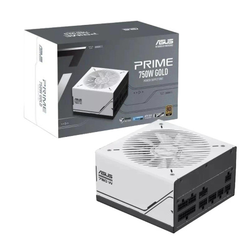 ASUS Prime PRIME AP750G 750W Gold ATX 3.0 Compatible, Fully Modular Power Supply, 80+ Gold Certified, Dual Ball Bearings, Two Color Options in One