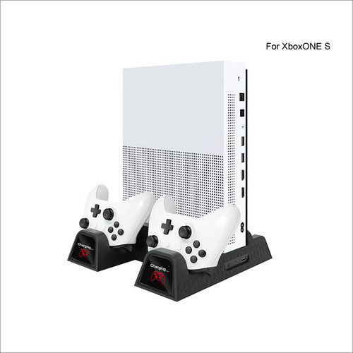 DOBE TYX-1840 Game Console Cooling Fan For Xboxes one Slim Auto-Sensing Dual Charging Stand