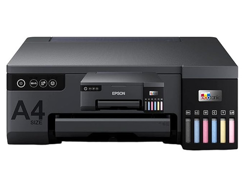 EPSON EcoTank L8050 High Volume 6 Colour A4 Photo Printer, Print 10x15cm Borderless Photos, 5.760 x 1.440 DPI Resolution, 22 ppm Print Speed