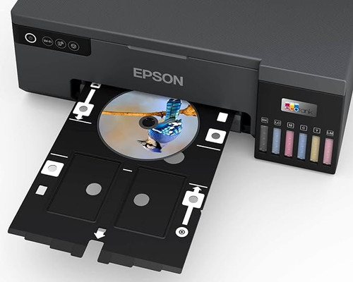 EPSON EcoTank L8050 High Volume 6 Colour A4 Photo Printer, Print 10x15cm Borderless Photos, 5.760 x 1.440 DPI Resolution, 22 ppm Print Speed