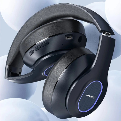 Awei A200BL Gaming Bluetooth 5.0 Headphones Super Deal Colorful Breathing Lights Wireless Headset HiFi Sound Headphone With Mic