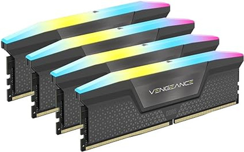 CORSAIR VENGEANCE RGB DDR5 RAM 16GB 5600MHz CL36 AMD EXPO iCUE Compatible Computer Memory - Gray