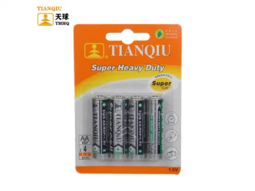 Tianqiu Super Heavy Duty AA R6P pack of 4  1.5V Battery