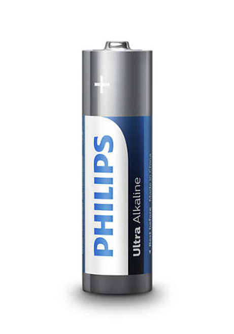 Philips Ultra Alkaline 4 x AA Alkaline Batteries-(LR6E4B/10)