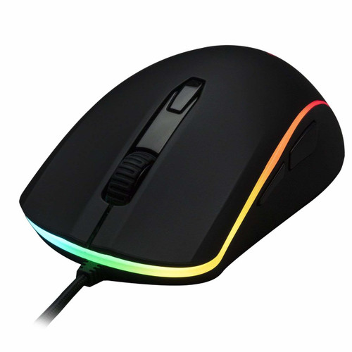 HyperX Pulsefire Surge - RGB Wired Optical Gaming Mouse, Pixart 3389 Sensor up to 16000 DPI, Ergonomic, 6 Programmable Buttons, Compatible with Windows 10/8.1/8/7 - Black (HX-MC002B)