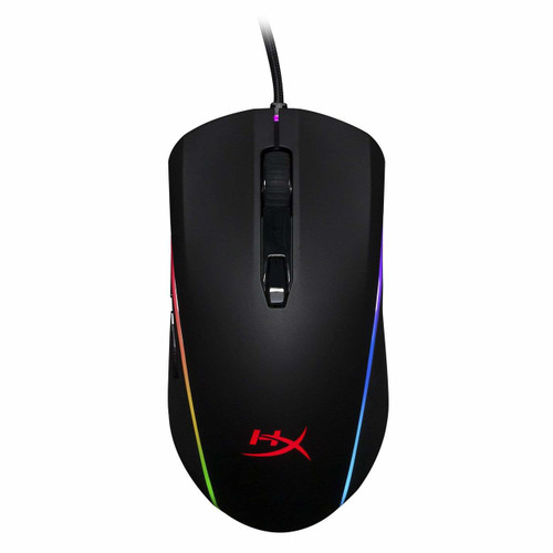 HyperX Pulsefire Surge - RGB Wired Optical Gaming Mouse, Pixart 3389 Sensor up to 16000 DPI, Ergonomic, 6 Programmable Buttons, Compatible with Windows 10/8.1/8/7 - Black (HX-MC002B)