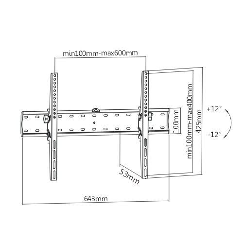 Lumi KL21G-46T TV Wall Bracket - Tilt