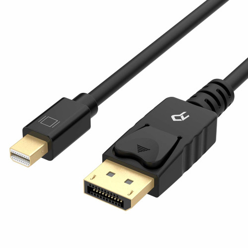 Rankie Mini DisplayPort to DisplayPort Cable, Mini DP to DP, 4K Ready, Gold Plated, 6 Feet 