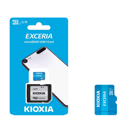 Kioxia/Toshiba microSDHC M203 16GB,32GB,64GB,128GB UHS-I, U1, Class 10, Read 100MB/s