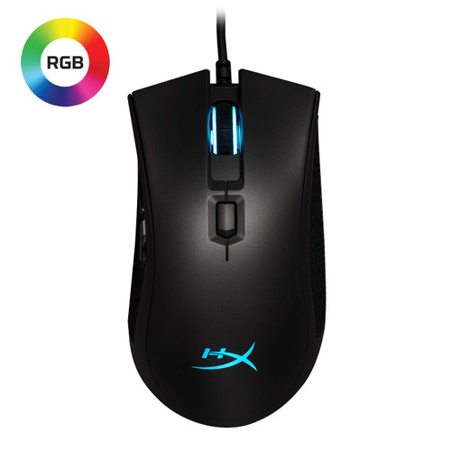 HyperX Pulsefire FPS Pro - Gaming Mouse, Software Controlled RGB Light Effects & Macro Customization, Pixart 3389 Sensor Up to 16, 000Dpi, 6 Programmable Buttons, Mouse Weight 95G