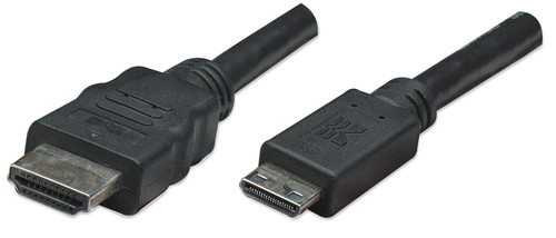 Manhattan Mini HDMI to HDMI Cable, 3m, Black