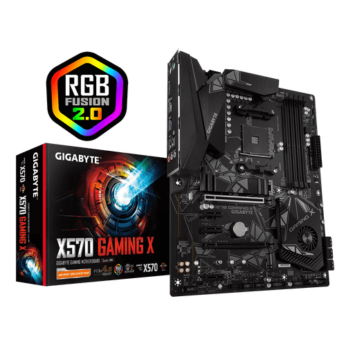 GIGABYTE  AMD X570 GAMING Motherboard with 10+2 Phases Digital VRM, Advanced Thermal Design with Enlarge Heatsink, Dual PCIe 4.0 M.2, M.2 Thermal Guard, GIGABYTE Gaming GbE LAN with Bandwidth Management, HDMI 2.0, RGB Fusion 2.0