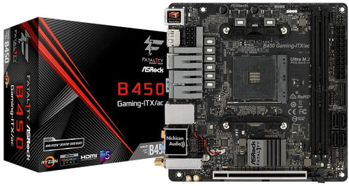 ASRock Mini-ITX Motherboard (B450 Gaming-ITX/AC)