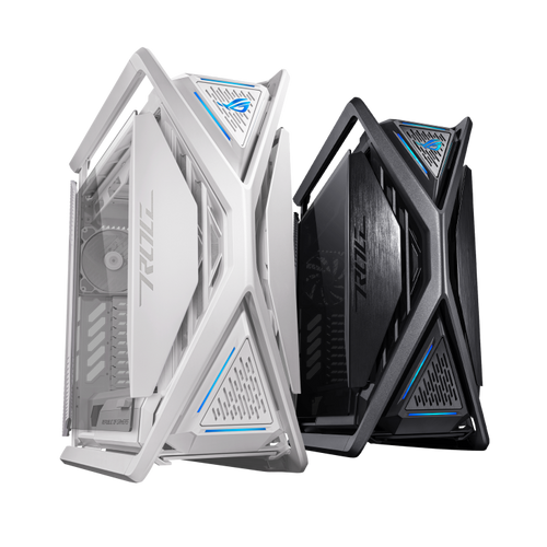 ASUS ROG Hyperion GR701 Black or White EATX Full-Tower Computer case with semi-Open Structure, Tool-Free Side Panels, Supports up to 2 x 420mm radiators, Built-in Graphics Card Holder,2X Front Panel Type-C