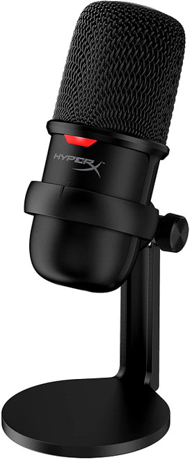 HyperX HMIS1X-XX-BK/G SoloCast - USB Condenser Gaming Microphone, for PC, PS4, PS5 and Mac, Tap-to-Mute Sensor, Cardioid Polar Pattern, great for Gaming, Streaming, Podcasts, Twitch, YouTube, Discord  HMIS1X-XX-BK/G